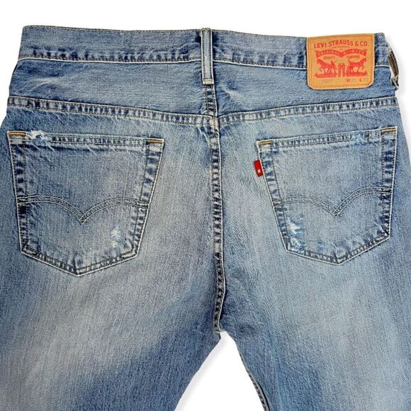 Levi's Distressed 569 Loose Straight Fit Jeans - Picture 10 of 13